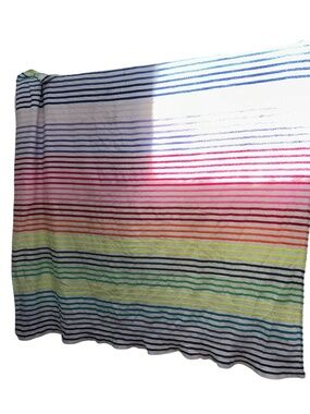 Rainbow textured Beach Pool Blanket 66" square